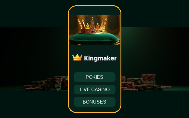 Kingmaker Casino App Screenshot